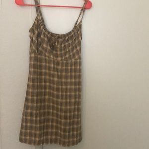 plaid babydoll dress